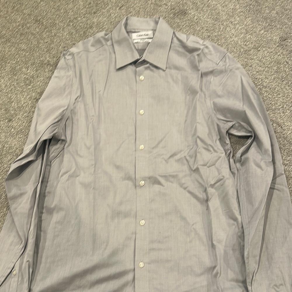 Calvin Klein Men's Gray Shirt